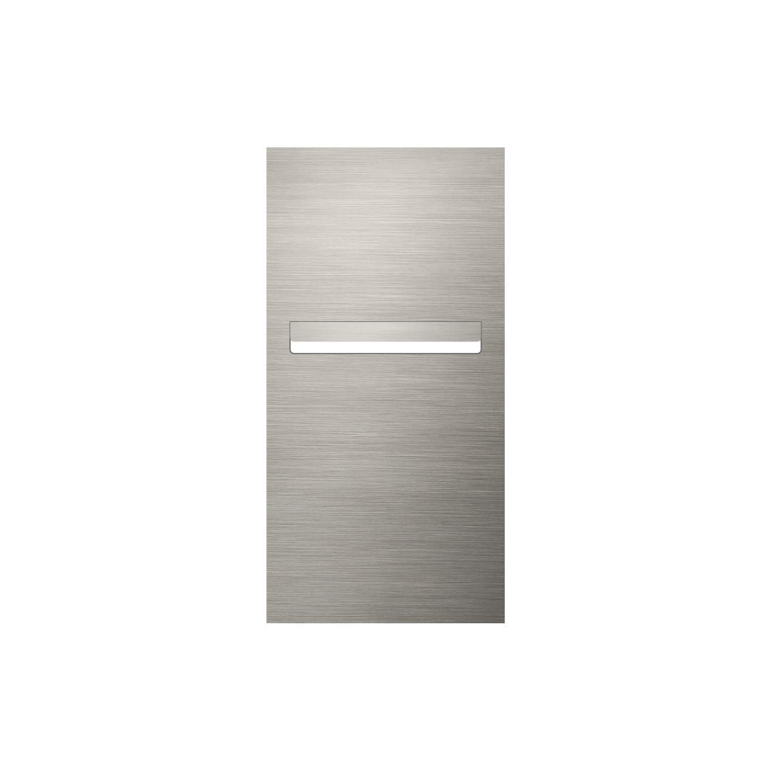 Marine Grade Brushed Stainless Steel Letterbox Faceplate 300 x 600 with 240 Slot (Laser Etched)