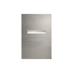 Marine Grade Brushed Stainless Steel Letterbox Faceplate 400 x 600 (Laser Cut) - 240 Slot