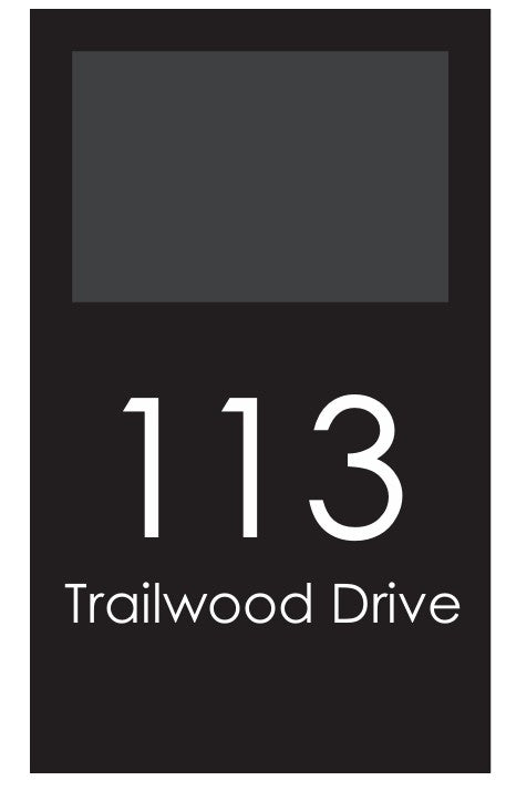 Extra Large Custom Address Decal Sticker