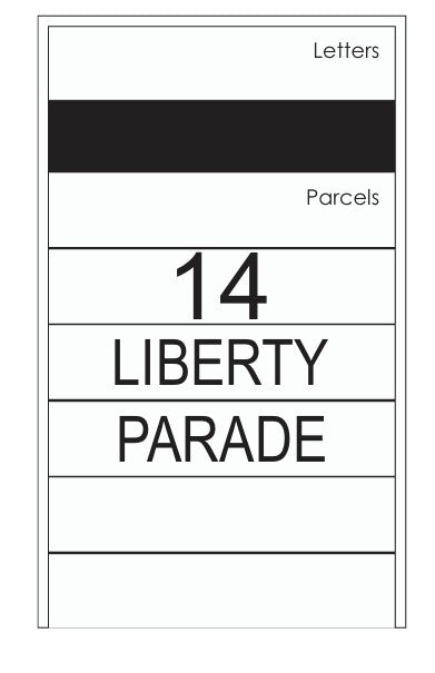 Hamilton Custom Address Decal Sticker