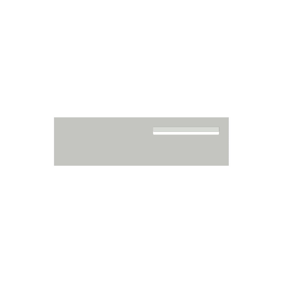 Shale Grey Powder-Coated Aluminium Letterbox Faceplate 900 x 250 - 340 Slot