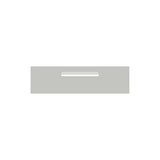 Shale Grey Powder-Coated Aluminium Letterbox Faceplate 900 x 250 - 340 Central Slot