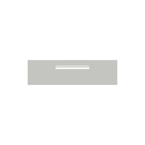 Shale Grey Powder-Coated Aluminium Letterbox Faceplate 900 x 250 - 340 Central Slot