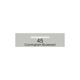 Shale Grey Powder-Coated Aluminium Letterbox Faceplate 900 x 250 - 340 Central Slot