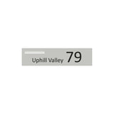 Shale Grey Powder-Coated Aluminium Letterbox Faceplate 1200 x 300 - 340 Slot LHS