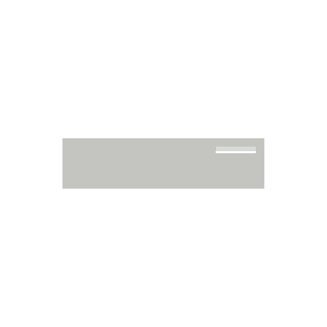 Shale Grey Powder-Coated Aluminium Letterbox Faceplate 1200 x 300 - 240 Slot