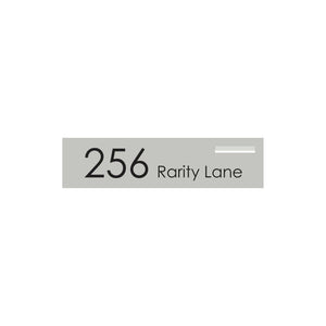 Shale Grey Powder-Coated Aluminium Letterbox Faceplate 1200 x 300 - 240 Central Slot