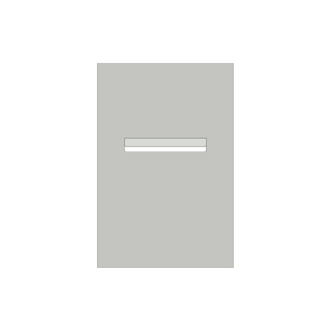 Shale Grey Powder-Coated Aluminium Letterbox Faceplate 400 x 600 - 240 Slot
