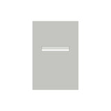 Shale Grey Powder-Coated Aluminium Letterbox Faceplate 400 x 600 - 240 Slot