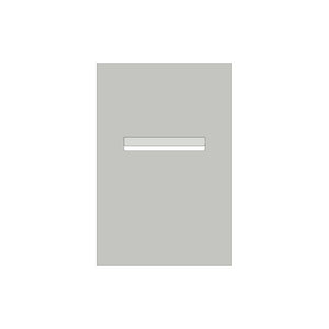 Shale Grey Powder-Coated Aluminium Letterbox Faceplate 400 x 600 - 240 Slot