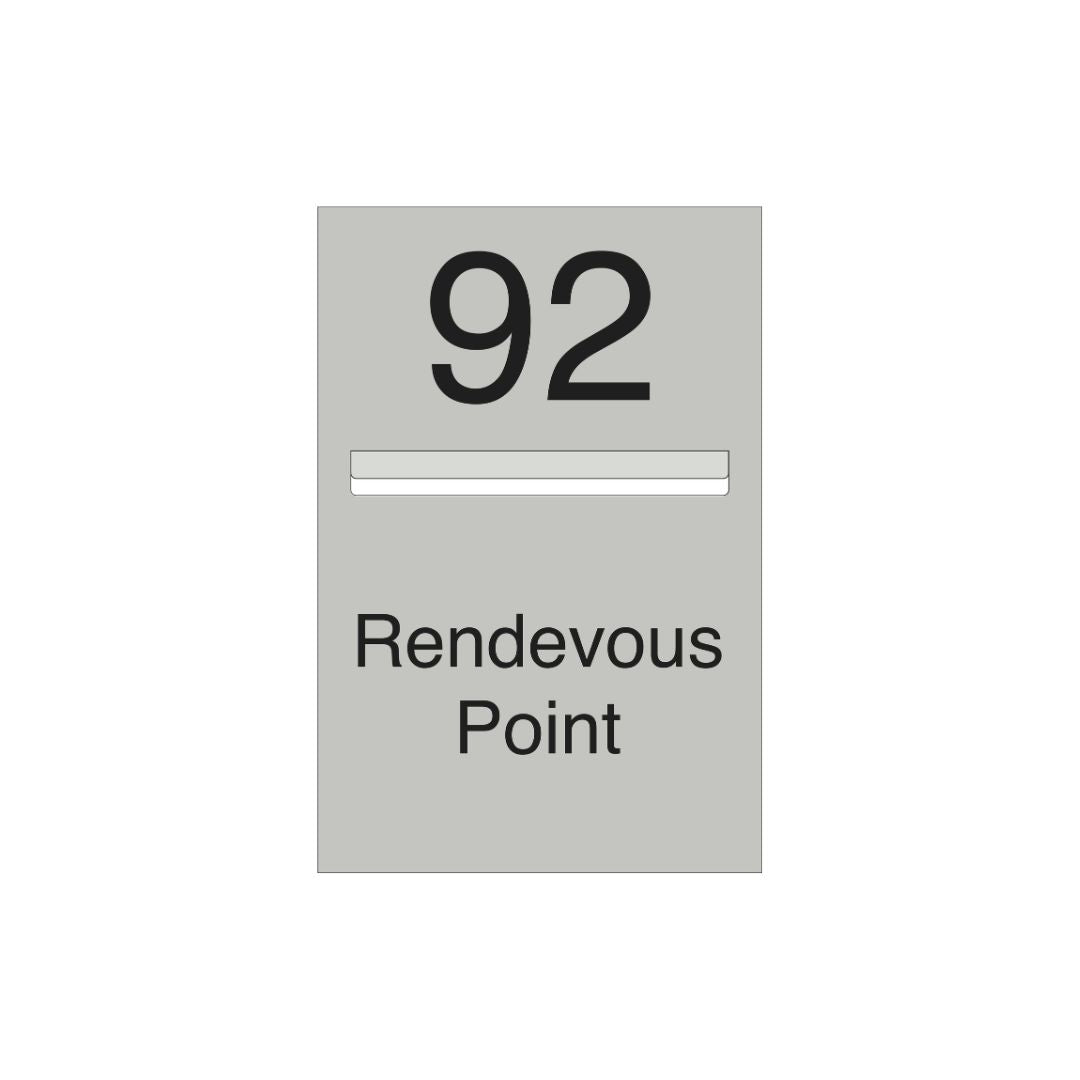 Shale Grey Powder-Coated Aluminium Letterbox Faceplate 400 x 600