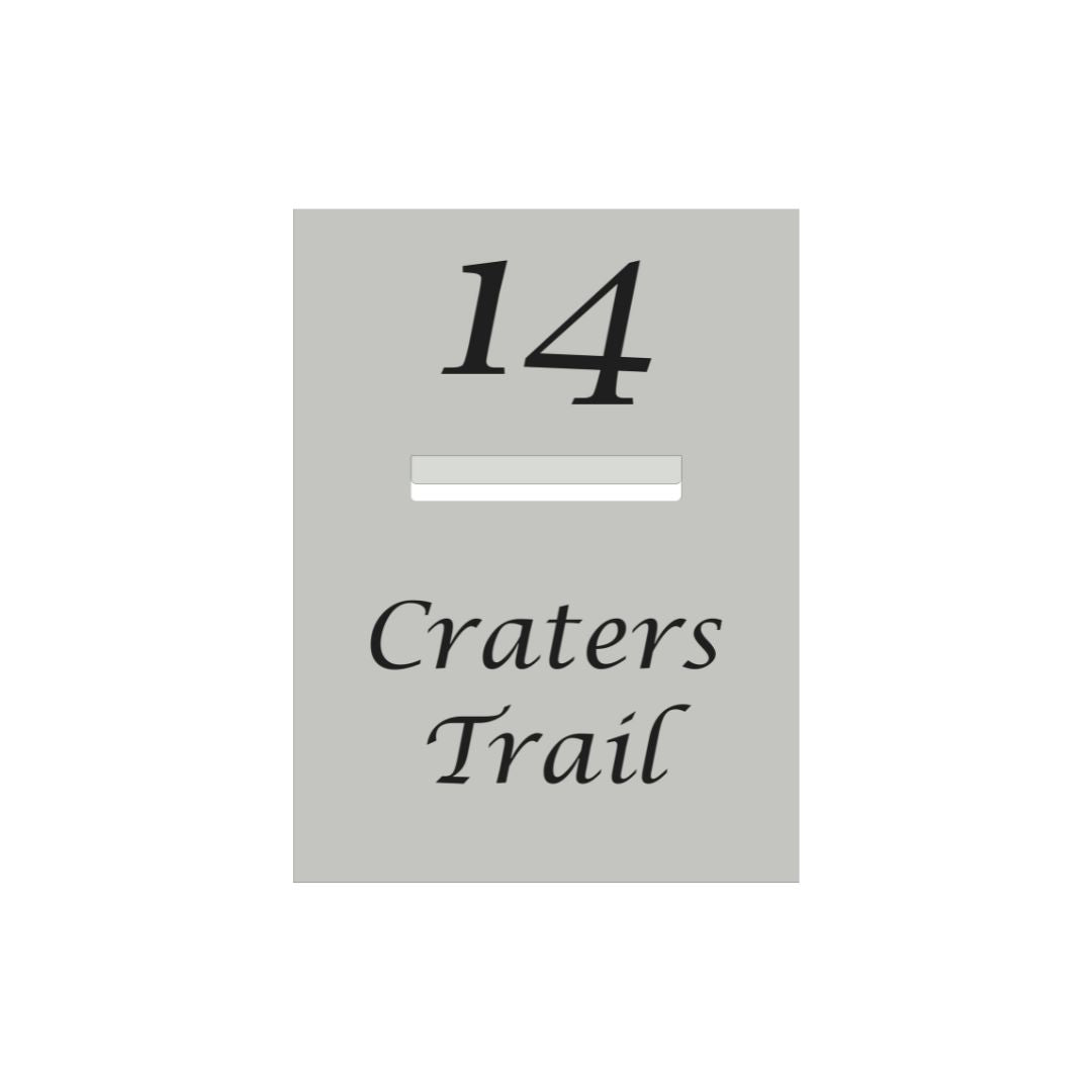 Shale Grey Powder-Coated Aluminium Letterbox Faceplate 450 x 600 - 240 Slot