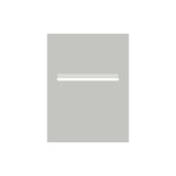 Shale Grey Powder-Coated Aluminium Letterbox Faceplate 450 x 600 - 340 Slot