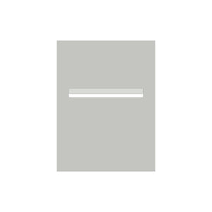 Shale Grey Powder-Coated Aluminium Letterbox Faceplate 450 x 600 - 340 Slot