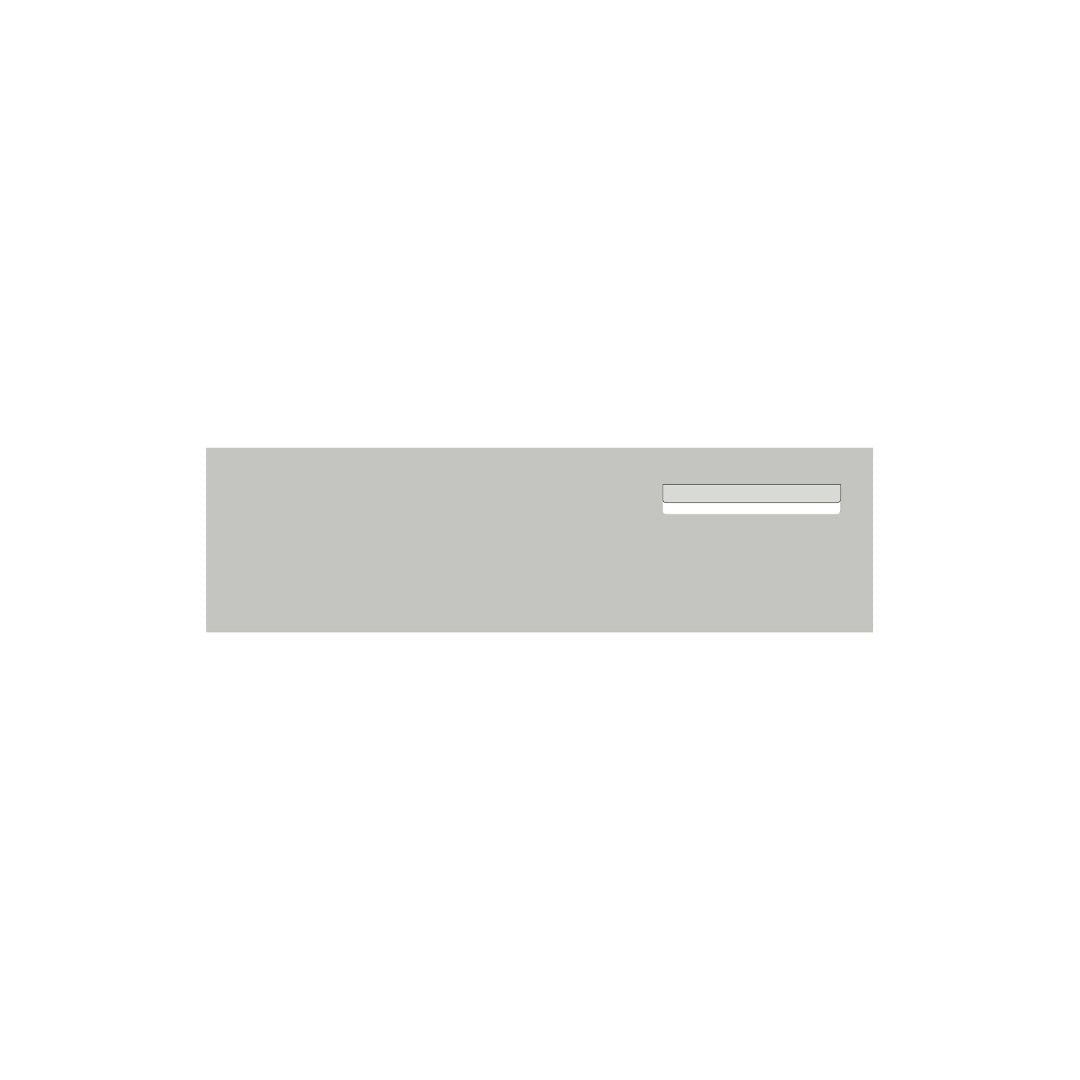 Shale Grey Powder-Coated Aluminium Letterbox Faceplate 900 x 250 - 240 Slot