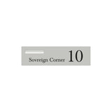 Shale Grey Powder-Coated Aluminium Letterbox Faceplate 900 x 250 - 240 Slot LHS
