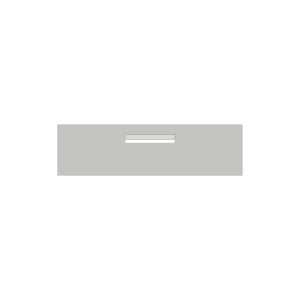 Shale Grey Powder-Coated Aluminium Letterbox Faceplate 900 x 250 - 240 Central Slot