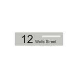 Shale Grey Powder-Coated Aluminium Letterbox Faceplate 900 x 250 - 340 Slot