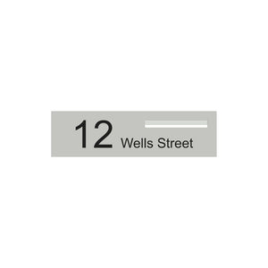 Shale Grey Powder-Coated Aluminium Letterbox Faceplate 900 x 250 - 340 Slot