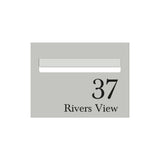 Shale Grey Powder-Coated Aluminium Letterbox Faceplate 290 x 220 with 240 Slot