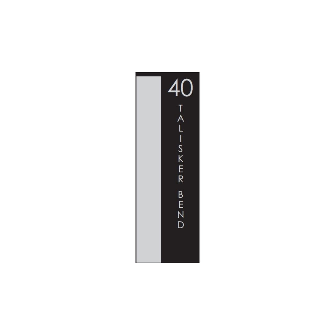 Vertical Custom Address Decal Sticker