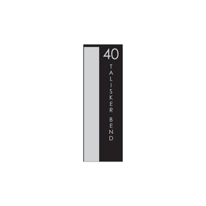 Vertical Custom Address Decal Sticker