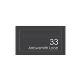 Small Custom Address Decal Sticker