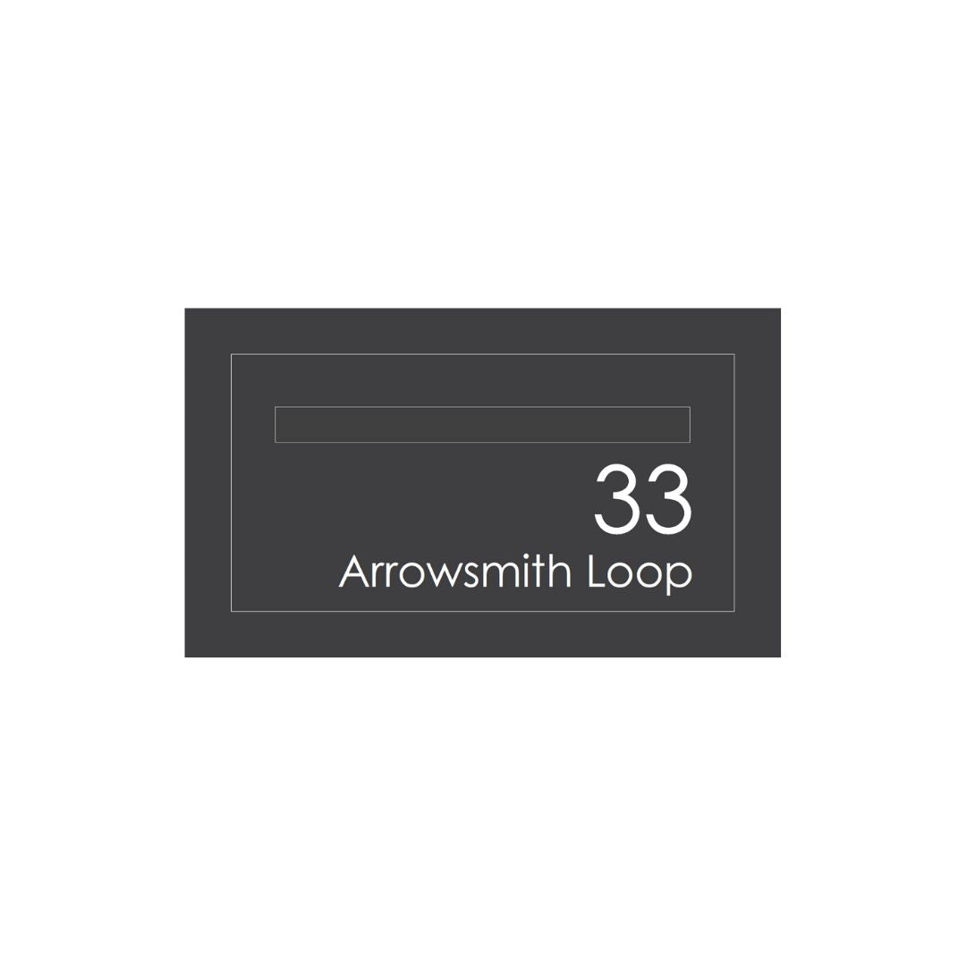 Small Custom Address Decal Sticker