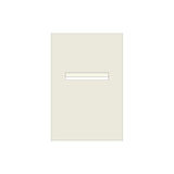 Surfmist Powder-Coated Aluminium Letterbox Faceplate 400 x 600