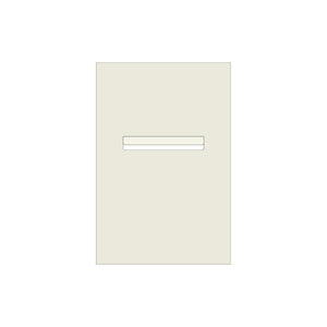 Surfmist Powder-Coated Aluminium Letterbox Faceplate 400 x 600