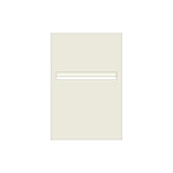 Surfmist Powder-Coated Aluminium Letterbox Faceplate 400 x 600