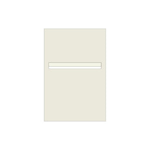 Surfmist Powder-Coated Aluminium Letterbox Faceplate 400 x 600