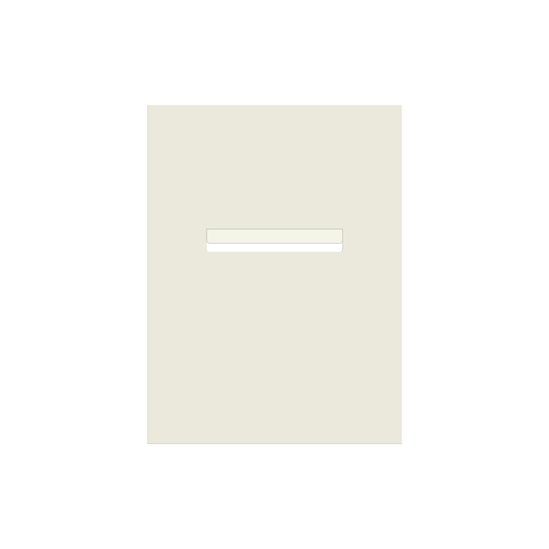 Surfmist Powder-Coated Aluminium Letterbox Faceplate 450 x 600 - 240 Slot