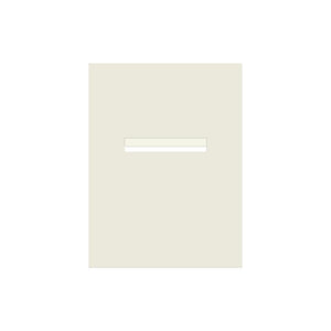 Surfmist Powder-Coated Aluminium Letterbox Faceplate 450 x 600 - 240 Slot