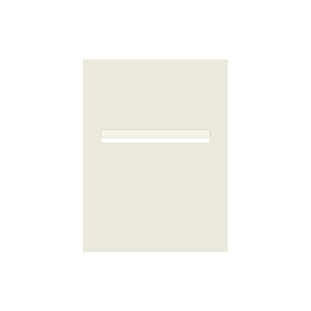 Surfmist Powder-Coated Aluminium Letterbox Faceplate 450 x 600 - 340 Slot