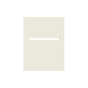 Surfmist Powder-Coated Aluminium Letterbox Faceplate 450 x 600 - 340 Slot