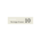 Surfmist Powder-Coated Aluminium Letterbox Faceplate 900 x 250 - 240 Slot LHS