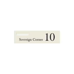 Surfmist Powder-Coated Aluminium Letterbox Faceplate 900 x 250 - 240 Slot LHS