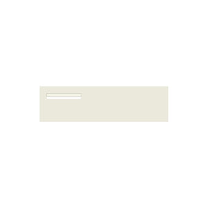 Surfmist Powder-Coated Aluminium Letterbox Faceplate 900 x 250 - 240 Slot LHS