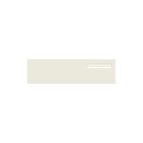 Surfmist Powder-Coated Aluminium Letterbox Faceplate 900 x 250 - 240 Slot