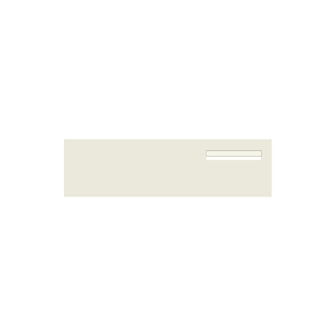 Surfmist Powder-Coated Aluminium Letterbox Faceplate 900 x 250 - 240 Slot