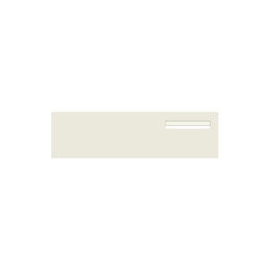 Surfmist Powder-Coated Aluminium Letterbox Faceplate 900 x 250 - 240 Slot