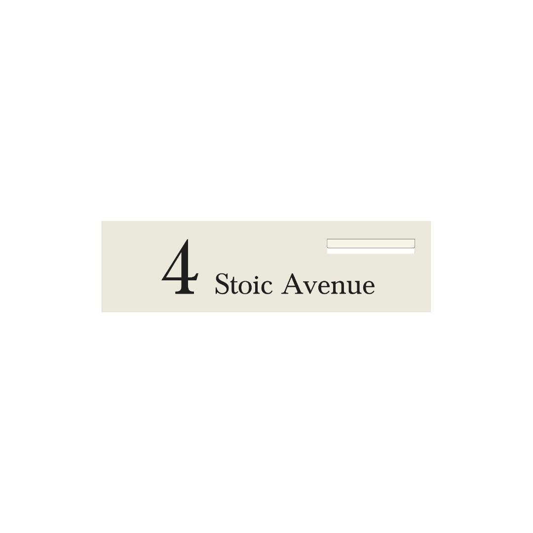 Surfmist Powder-Coated Aluminium Letterbox Faceplate 900 x 250 - 240 Slot