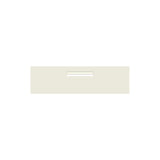 Surfmist Powder-Coated Aluminium Letterbox Faceplate 900 x 250 - 240 Central Slot