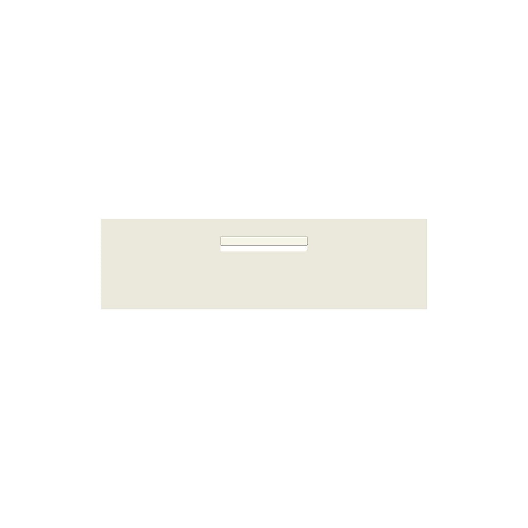 Surfmist Powder-Coated Aluminium Letterbox Faceplate 900 x 250 - 240 Central Slot