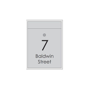 Large Custom Address Decal Sticker