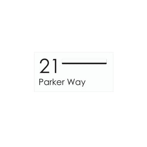 White Powder-Coated Aluminium Letterbox Faceplate (600 x 300) - 340 Slot