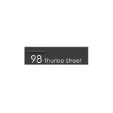 Monument Powder-Coated Aluminium Letterbox Faceplate 900 x 250