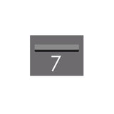 Basalt Powder-Coated Aluminium Letterbox Faceplate 290 x 220 with 240 Slot
