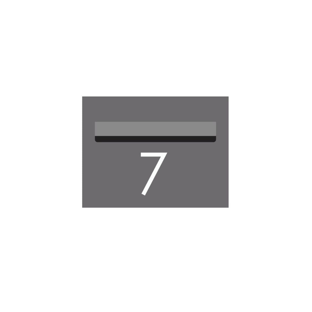 Basalt Powder-Coated Aluminium Letterbox Faceplate 290 x 220 with 240 Slot